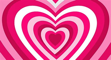 Retro Pink Heart Pattern Bold And Vibrant Love Design Concentric Hearts