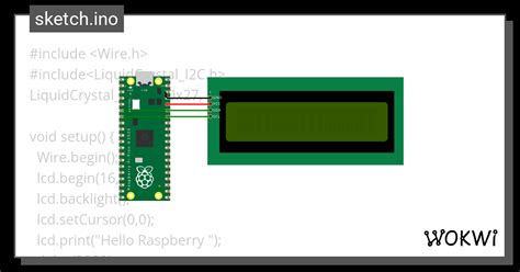 Raspberry Pi Pico With I2c Lcd Copy Wokwi ESP32 STM32 Arduino Simulator