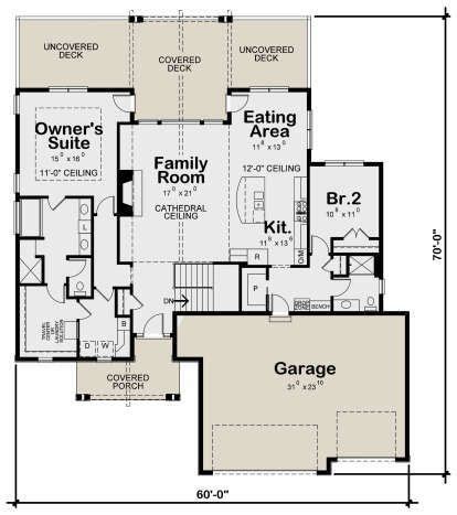 House Plan 402 01742 Craftsman Plan 3 139 Square Feet 4 Bedrooms 3