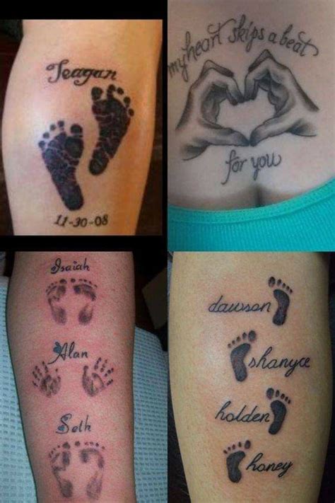 Pin By Sara Pirrello On Tattoo S Baby Feet Tattoos Baby Name Tattoos