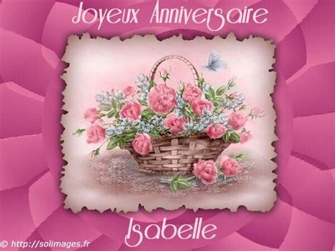 Isabelle 1 Isabelle Henri Anniversaire prénoms Cartes