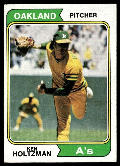 Amazon Baseball 1974 Topps 180 Ken Holtzman Athletics