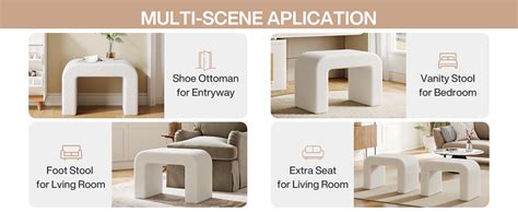 Amazon Tribesigns Vanity Stool Chair Modern Foot Stool Ottoman