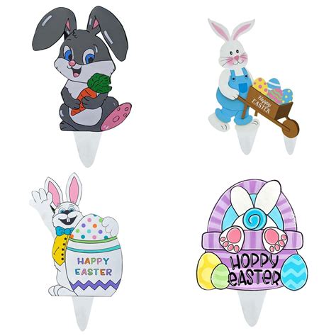 Pcs Easter Outdoor Decorations Easter Bunny Carrot Decorative