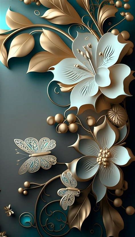 Pin By RAZ On RAZ 3D Flowers Floral Wallpaper Phone Iphone Wallpaper