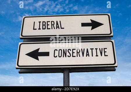 Democrat Or Republican Opposite Signs Two Blank Opposite Signs Against