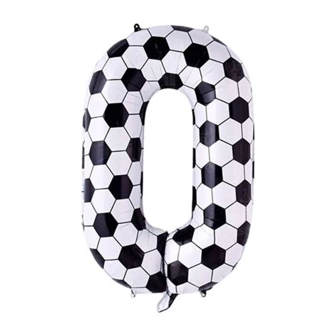 aunvito football number aluminum foil balloon   ft inflated helium