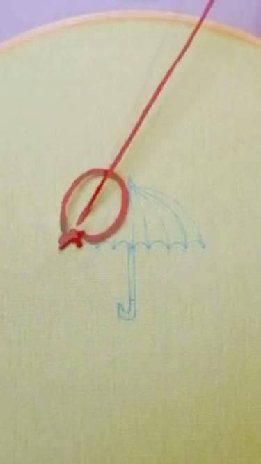 Rainbow Umbrella Embroidery Hope It Brings You Good Mood Pinterest