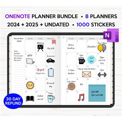 Onenote Calendar Template 2025 Juan L Kidd