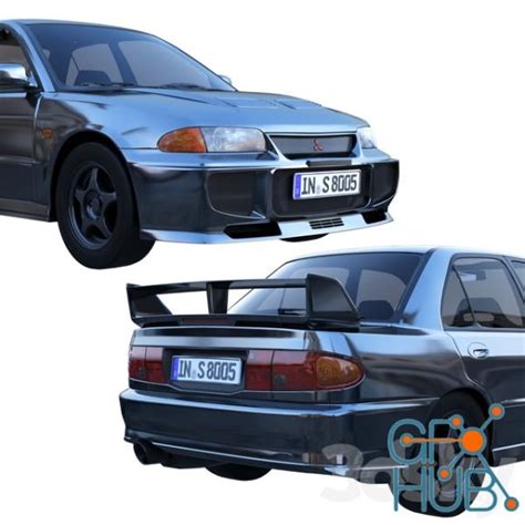 D Model Mitsubishi Lancer Evolution Hq Gfx Hub