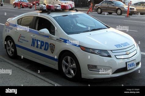 Chevrolet Volt Nypd Stock Photo Alamy