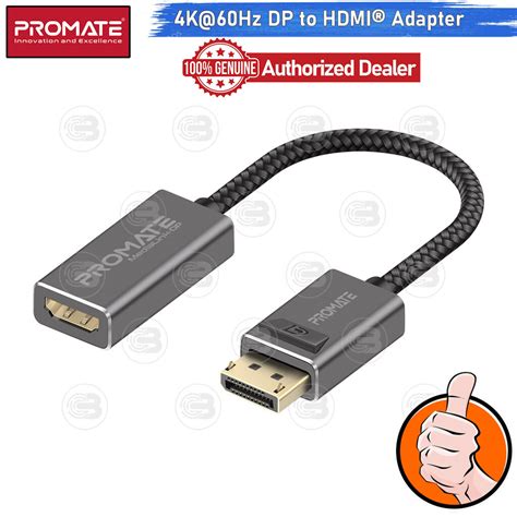 CoolBlasterThai PROMATE DisplayPort To HDMI Adapter 4K 60Hz