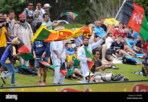 Dunedin New Zealand 22nd Feb 2015 Cricket Fans During The ICC