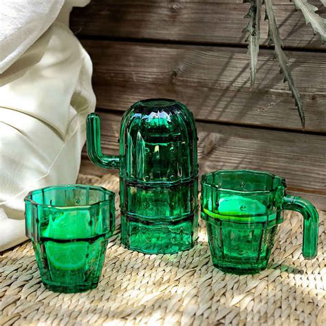 Creative Ins Wind Cactus Glass Cup Heat Resistant Tea Household Thick