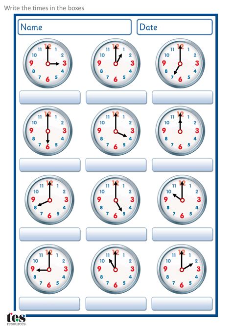 Clock Activities For Grade 3 At William Butler Blog