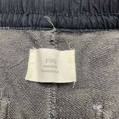 Fear Of God FOG Essentials Ankle Zip Drawstring Sweatpants Gray Slim