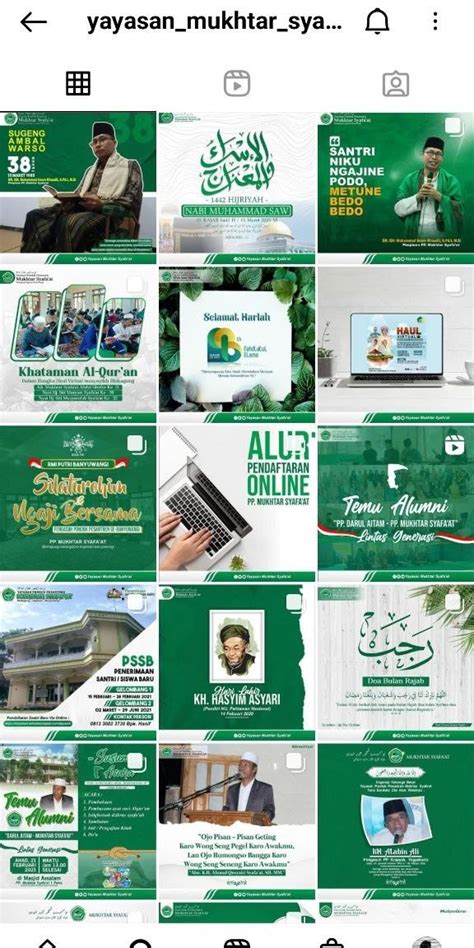 Feed Islamic Pondok Pesantren Mukhtar Syafa At Social Media