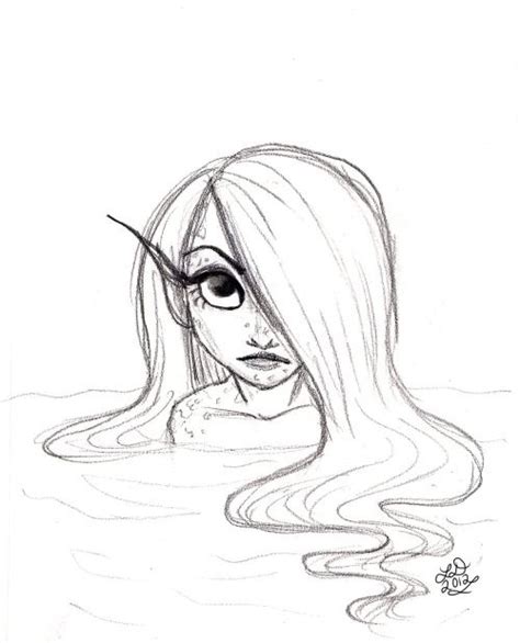 Pin By Kira On Art Mermaid Drawings Easy Mermaid Drawing Sketches