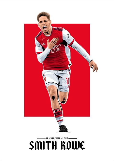 Arsenal Smith Rowe A Digital Print Arsenal Arsenal Players Print