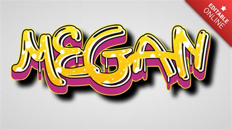 Megan Graffiti Tag Text Effect Generator