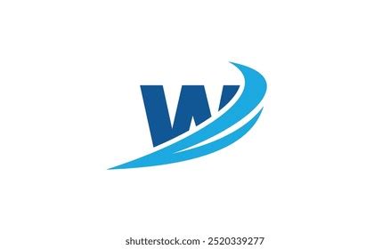 Letter W Water Wave Shape Images Stock Photos And Vectors