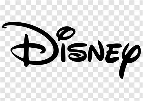 The Word Disney Written In Black Ink On A Transparent Background With