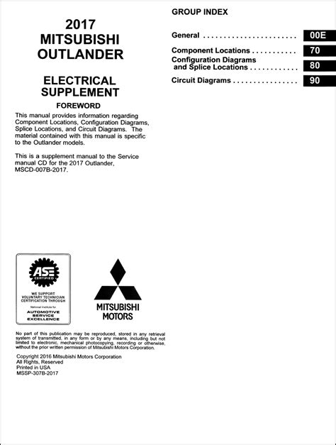 Mitsubishi Outlander Wiring Diagram