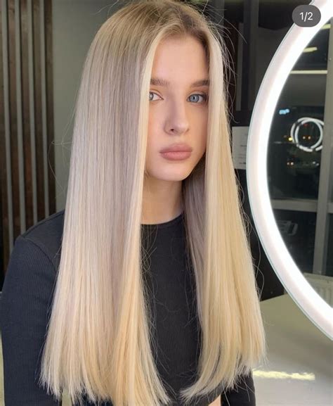 Pin By Adriana Bernal On Guardado R Pido Straight Blonde Hair