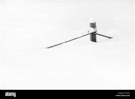 Snow topped posts Black and White Stock Photos & Images - Alamy 