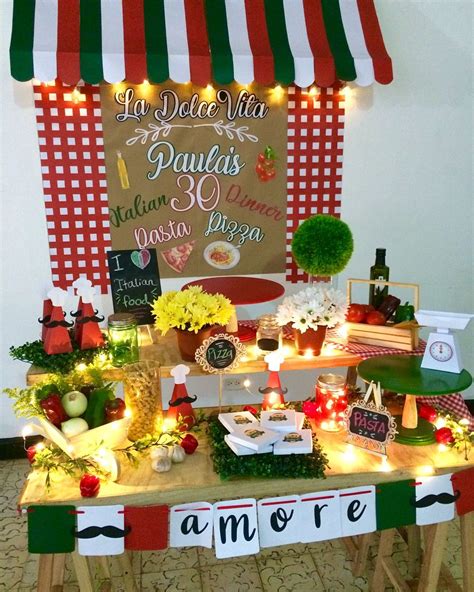 Pin By Ana Cris Soto On Decoraciones Italian Party Decorations Italy