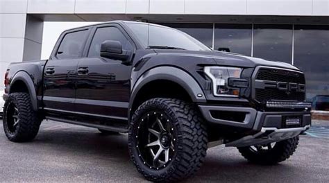 Ford Raptor Truck With Large Tires And Rims