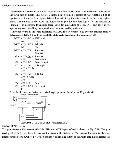 Accumulator Logic With Circuit Diagram Accumulator Logic Add