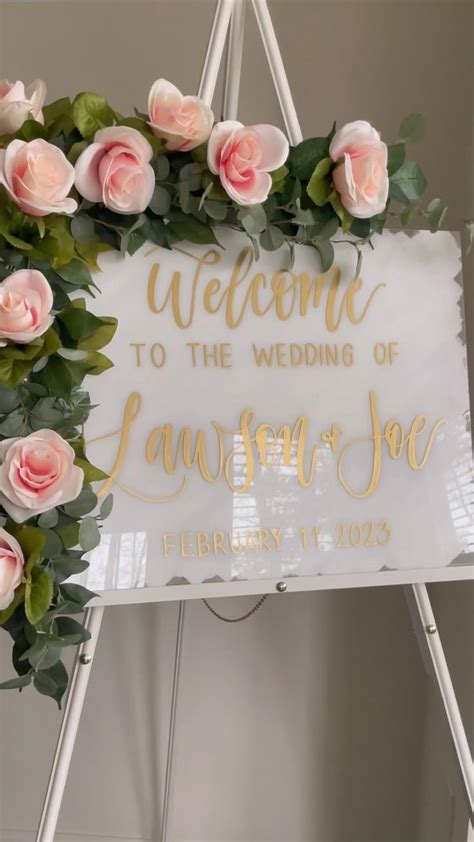 Welcome Sign Wedding Acrylic Welcome Sign Wedding Large Signs Custom