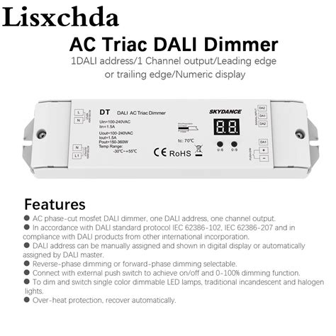 Triac Dali Dimmer 220V 110V 230V Ac 1 Kanaal 1 5A Vicedeal