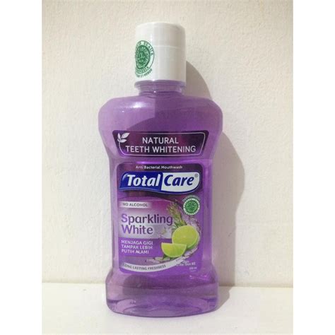 Jual Total Care Ungu Sparkling White Anti Bacterial Mouthwash Obat