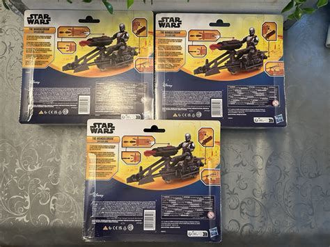 STAR WARS Epic World Of Action The Mandalorian Speeder Bike 4in Figure