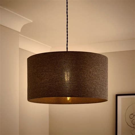 Barkweave Easy Fit Drum Lamp Shade Drum Lampshade Lamp Shade Shades