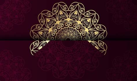 Premium Vector Red Mandala Background Design