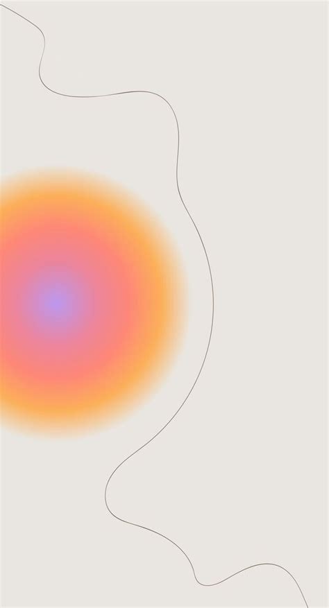 An Orange And Blue Circle Is Shown In The Middle Of A White Background