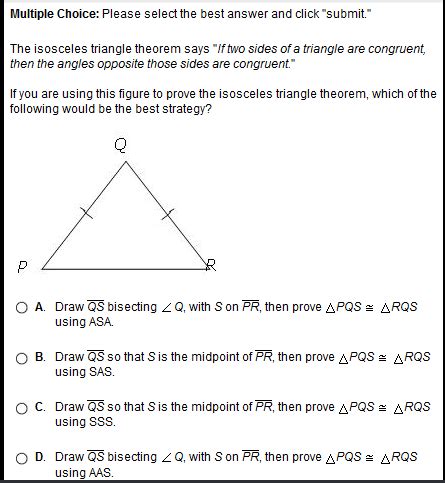 The Isosceles Triangle Theorem Says If Two Sides Of A Triangle Are