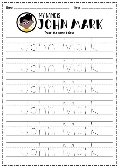 Printable My Name Is Worksheets