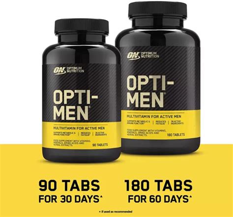 Optimum Nutrition Opti Men Tablets Picclick Uk