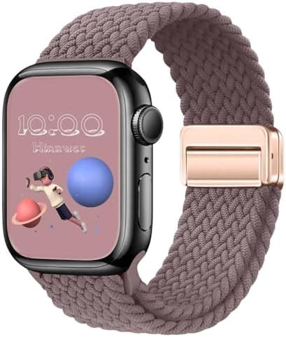 Hinnwer Cinturino Intrecciato Per Apple Watch Mm Mm Mm