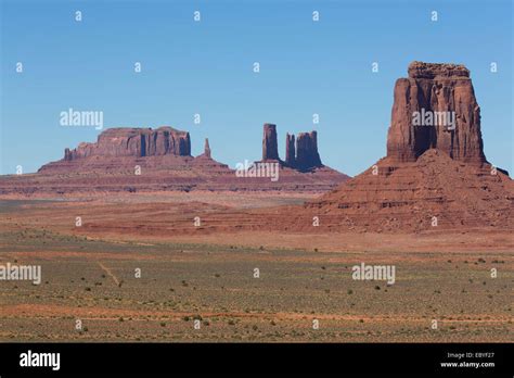 Usa Utah Monument Valley Navajo Tribal Park Merrick Butte