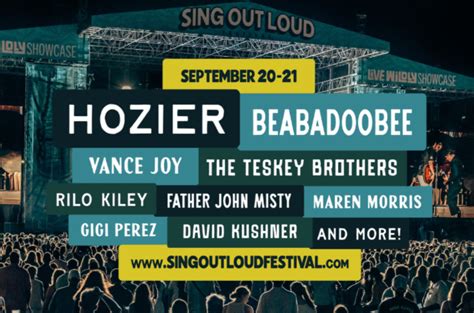 Hozier Beabadoobee Vance Joy The Teskey Brothers And More To