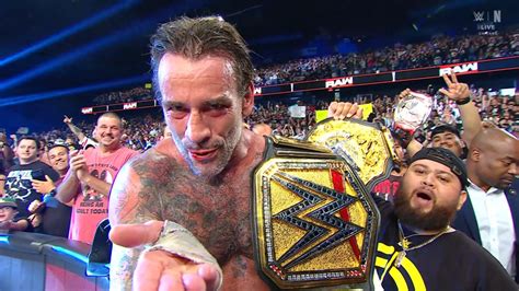 wwe title change cm punk beats sami zayn  raw  win  undisputed