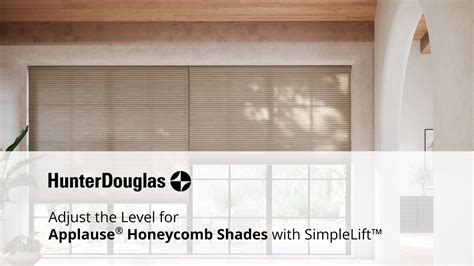 Adjust The Level For Applause Honeycomb Shades With Simplelift Youtube