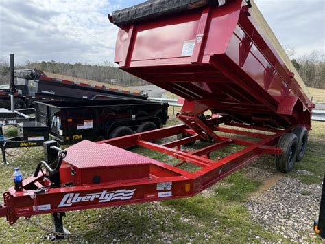 Liberty X Dump Trailer Scissor Lift Gauge Floor With Tarp And