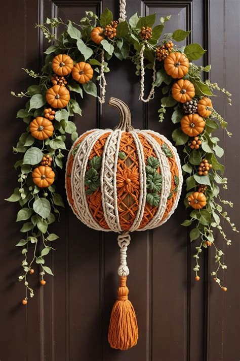 20 DIY Pumpkin Door Hangers ToolzView Pumpkin Door Hanger Fall