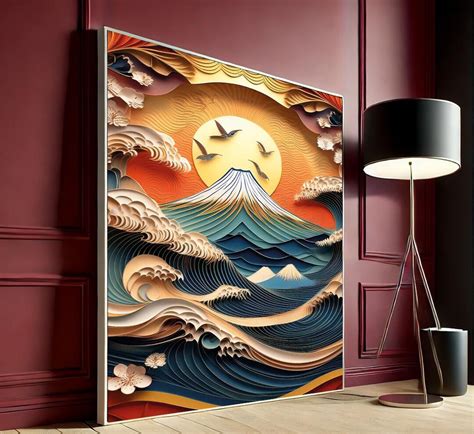 The Great Wave Off Kanagawa Canvas Print Large Hokusai Ocean Canvas